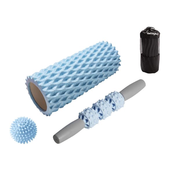 3 st massageutrustning, massagepinne med massageboll