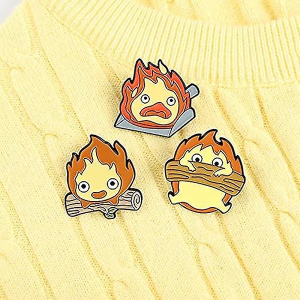 Wabjtam Cartoon Personality Enamel Pin Set, Brooches Badge For Bag, Lapel, Buckle, Hat, Clothing Accessories, Costume Party Gift, Halloween Present