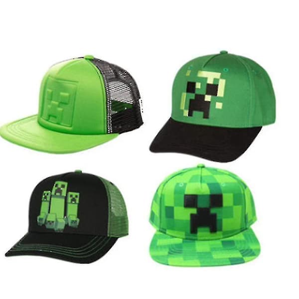 Minecraft Snapback Baseball Cap Herr Dam Bomull Baseball Cap Andningsbar Solhatt