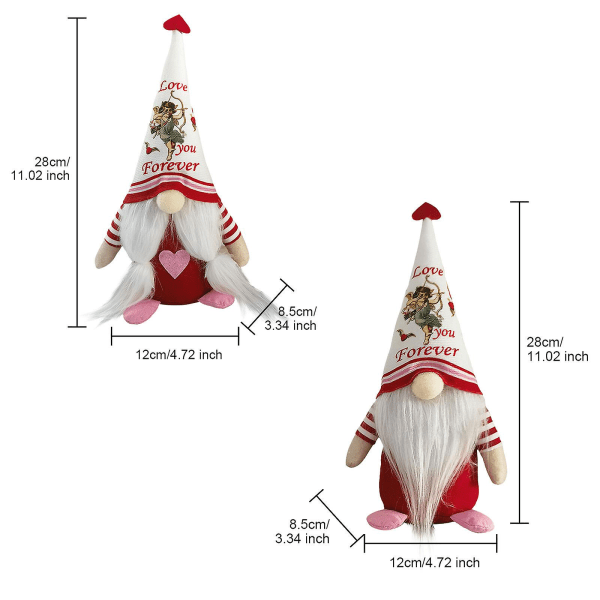 Upouusi Gnome Pehmo Halloween -koristelu hyllypöytä Romanttinen takka Käsintehty pehmolelu (tyyli 2)