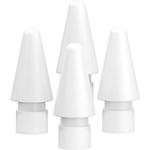 iPad Pen-spetsar för Apple Pencil: Ersättningsspetsar Kompatibla med Apple Pencil 2:a & 1:a Generationen Vit (4-pack)