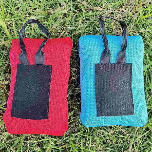 Mini Picknickfilt Bärbar Camping Vattentät Strandfilt Fickkudde Krypmatta