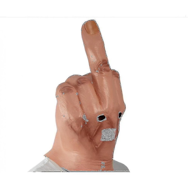 Finger Mask Halloween Kostym Läskig Full Head Maska Nyhet Fest Mask Latex