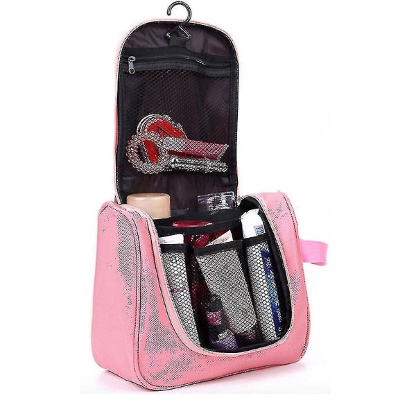 Hmwy-utsökt kosmetiska hängande resväskor Toalettväska Vattentät Portable Wash Makeup Organizer -påse