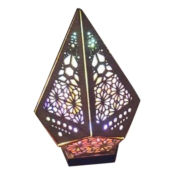 Fargerik Bohemian Lamp Gulvlampe, Rainbow Projection Lamp, 3D Projection Nattlampe