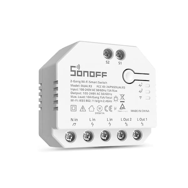 Sonoff Dual R3 Wifi Mini Switch Power Metering Smart Remote Control 2