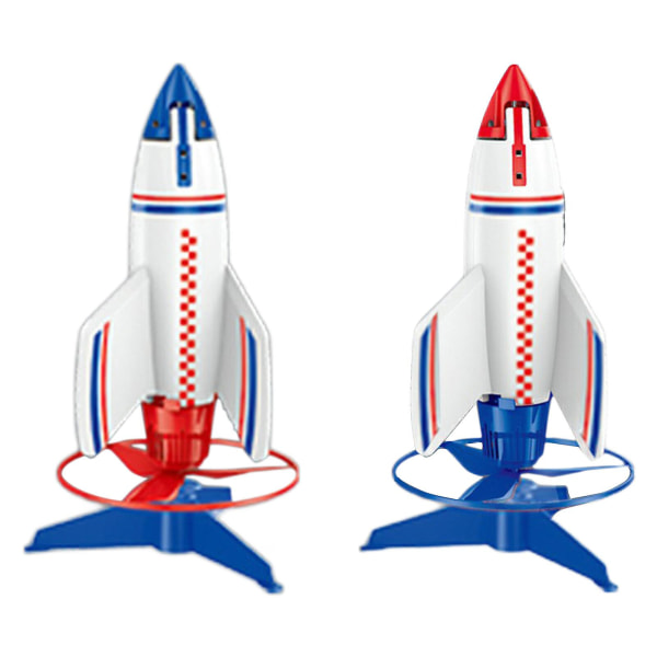 Raketinheitin lapsille, sähkömoottorilla varustettu ilmarakettilelu, lahjaideoita lapsille, pojille (sininen)