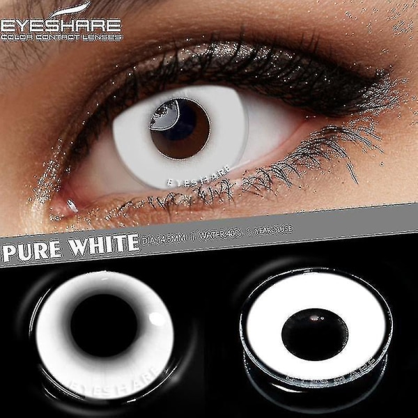 2 stk Cosplay fargede kontaktlinser for øynene Kosmetiske fargede linser Anime kontaktlinser Beauty Puipls Makeup linser