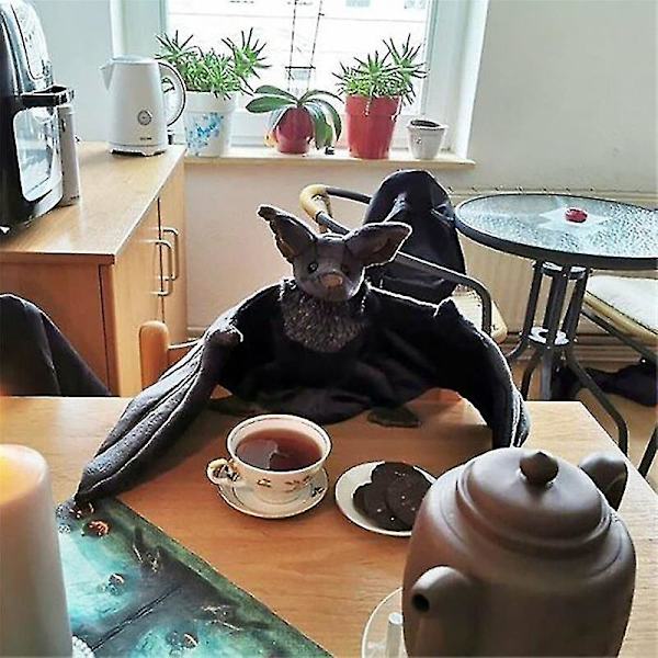 12\" Suuri Lepakko Pehmolelut, Creepy Goth Lepakko Täytetty Eläin Elävä Lepakot Pehmo Nuken Gootti Lepakko
