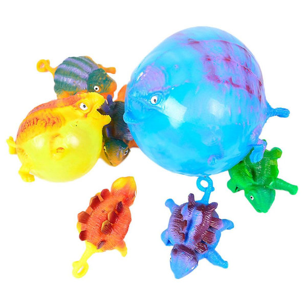 Roliga blåsande dinosaurieballonger Nyhetsleksaker, uppblåsbara djurleksaker Pressballonger