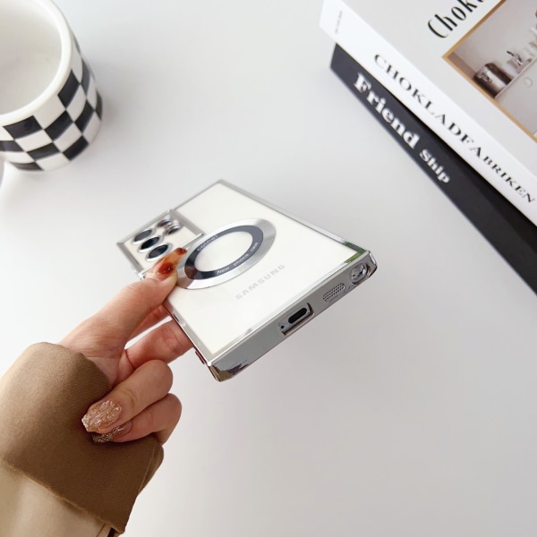 För samsung phone case- magnetiskt phone case grön Samsung S23