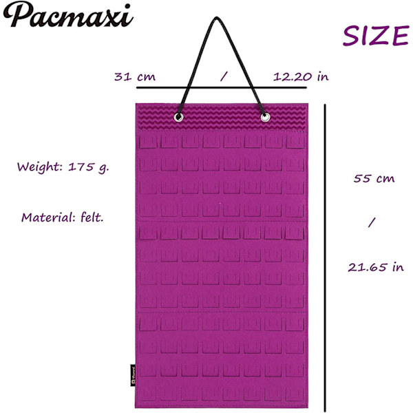 Wabjtam Hængende Broschenål Organizer, Display Pins Opbevaringsboks, Brosche Kollektion Opbevaringsholder, Kan Holde Op Til 96 Pins.(Inkluderer Ikke Nogen Tilbehør)(s