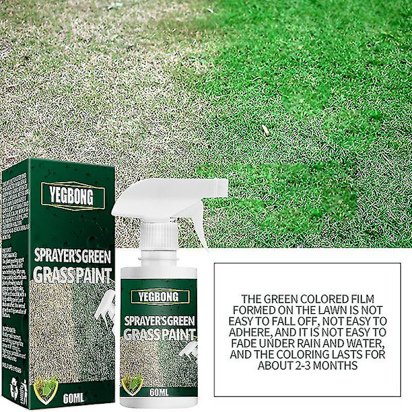 Grönt Gräsfärg Spray Långvarig Gräsfärg Förbättra Fläckig Vilande Gulnande Gräs För Gräs