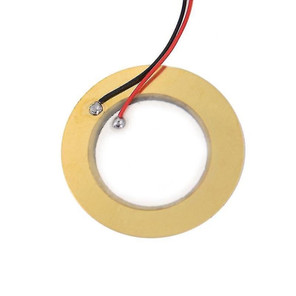 10 stk 35 mm Piezo Elements Summer Ekkolodd Sensor Trigger Drum Disc+ Wire Kobber