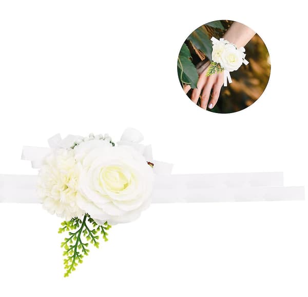 Brudgummans handledsblomma Gul handledsblomma Blad Bal Bröllop handledsblommor Handblommor Damer och flickor