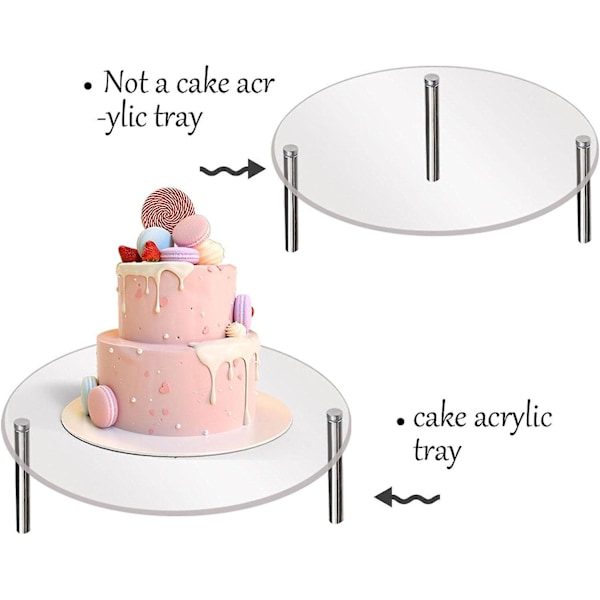 Cup Cake Tier Stand - Akryl Rund Cupcake Stand | Stapelbar Genomskinlig Tårta Och Dessert Stand Combo, Våningsställ För Fest Bröllop Födelsedag Baby