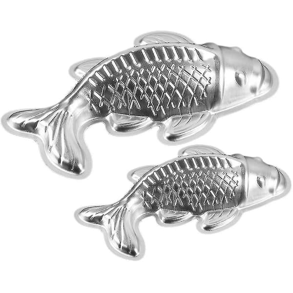 2 st kakformar fiskform bakform matform metall geléform bakverktyg