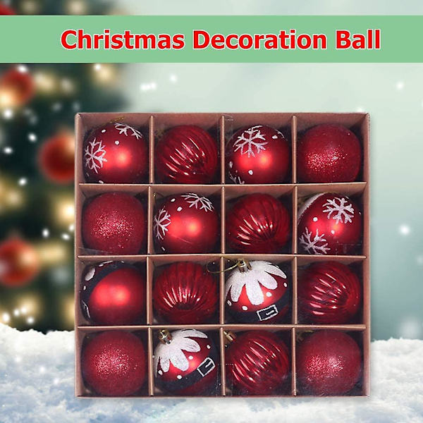 Julgranspynt Bollar 16st 6 Cm Julgranspynt Bollar Hängande Bollar För Träd Familjefest