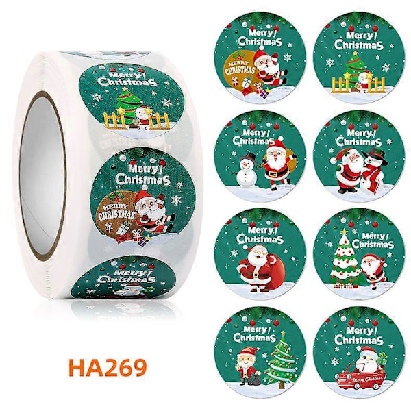 God Jul Klistermärken, 1-tums Julkuvert Tätningsklistermärke, Barnens Korttillverkning Kuvert 500 Stycken