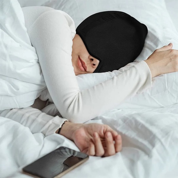 Migränhuva kyldyna gel sovmask Hjälper mot huvudvärk migränmask kvinnor män migränhuva kyldyna