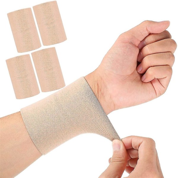 1 par unisex kompresjonsarm for håndleddsstøtte Sportshåndleddsskinne Håndleddsbindinger Elastiske armbånd _ip（S，Skin）