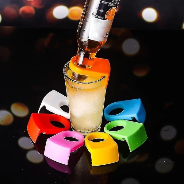 25 stk Mini Drikkeflaske Spenneholdere På Glasskopp Øl Cocktailflaskeholder Drikkebarklips Bærbar vinflaskestativ