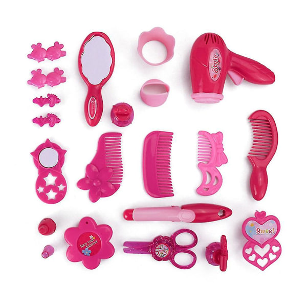 Barn late som Leker Make Up Toys Makeup Kit Frisør Simulering Plast Leker
