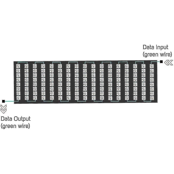 Ws2812b Led-nauha 8x32 Digitaalinen paneeli Sp110e Bluetooth-ohjain