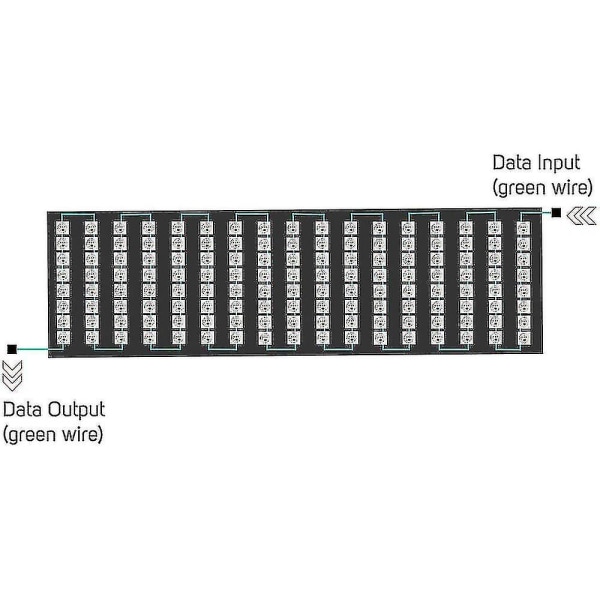 Ws2812b Led Strip 8x32 Digital Panel Sp110e Bluetooth Controller