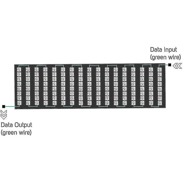 WS2812B LED-stripe 8x32 Digital Panel SP110E Bluetooth-styring