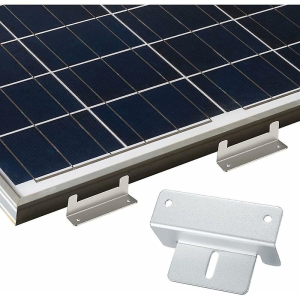 4 kpl aurinkopaneeli Z-kannatin yhteensopiva aurinkopaneelikiinnike Z-kiinnike muttereilla ja ruuveilla yhteensopiva asuntoauton katto - 100662mm_Aleko