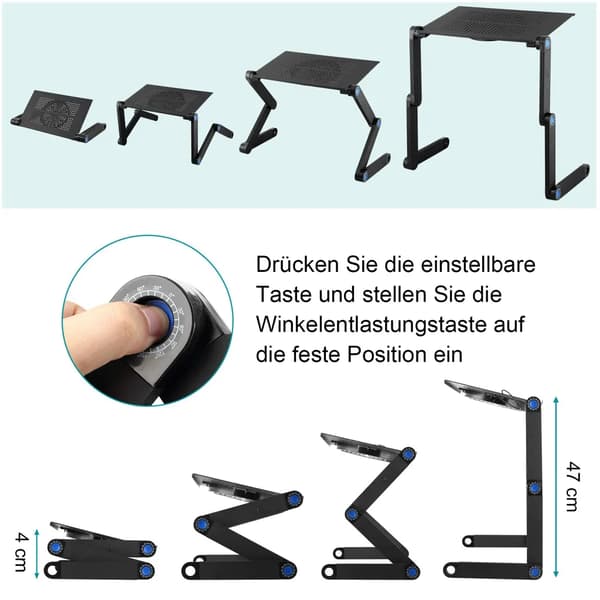 Multi-vinkel laptopstativ kompatibel