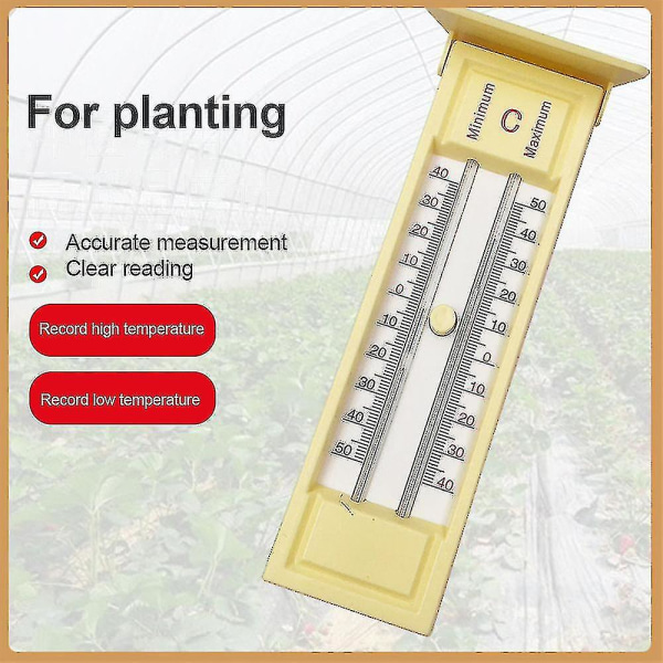 Digitalt maks min drivhustermometer - maks min. termometer for å måle maksimums- og minimumstemperaturer i et drivhus_ll