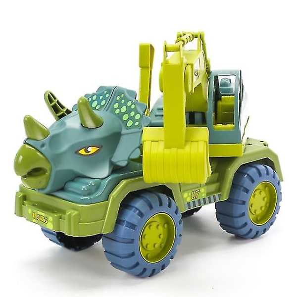 Billegetøj Dinosaurer Transport Bil Julegave til børn（E）