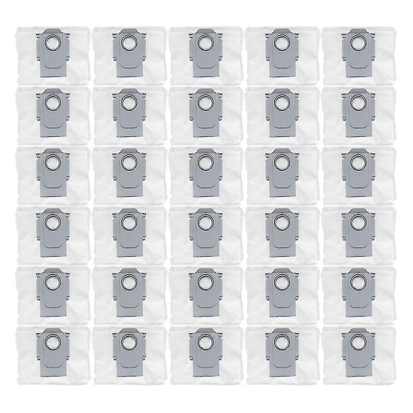 30 st dammsugarpåsar ersättningstillbehör för T8, G10s, Q7 Max, Q7 Max+, S7 Maxv Ultra robotdammsugare (som visas)