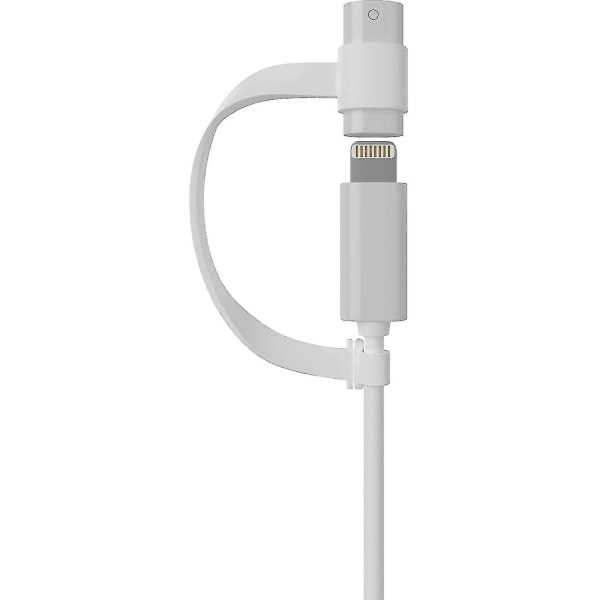 Apple Pencil Adapter Opladerkabel Kompatibel med Apple Pencil Og Ipad Pro (pakke med 2) - Hvid