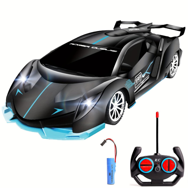 1:18 Simuleret fjernbetjening Sportsvogn Børnenes elektriske legetøjsbil Opladning Bilracer 4-vejs model