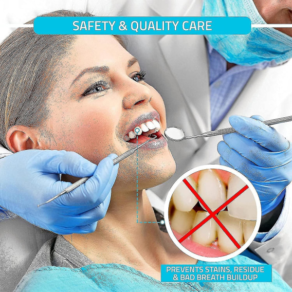 Professionell tandstensskrapaverktyg - tandstensborttagare med dubbla ändar för tänder (paket med 2)