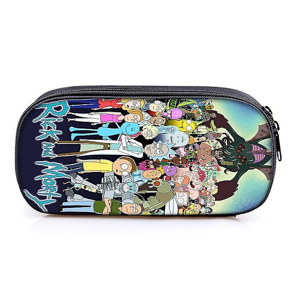 Rick And Morty Rick And Morty Enkelsidigt Pennfodral Cartoon Anime Barn Pennfodral Polyester Pennfodral
