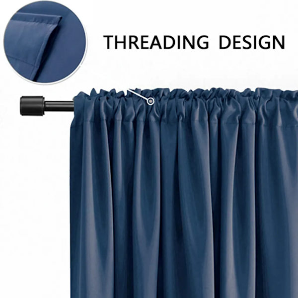 Mörkläggningsgardiner Opaque Short Modern Blackout Gardiner Gardiner Barnrum, (29,13\"B x 35,43\"\" H）
