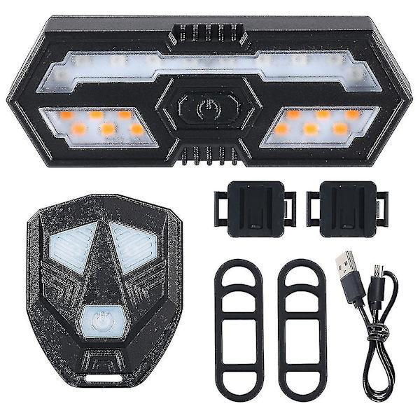 Ny cykel blinkers fjärrkontroll cykel riktningsindikator LED bakljus cykling bakljus W