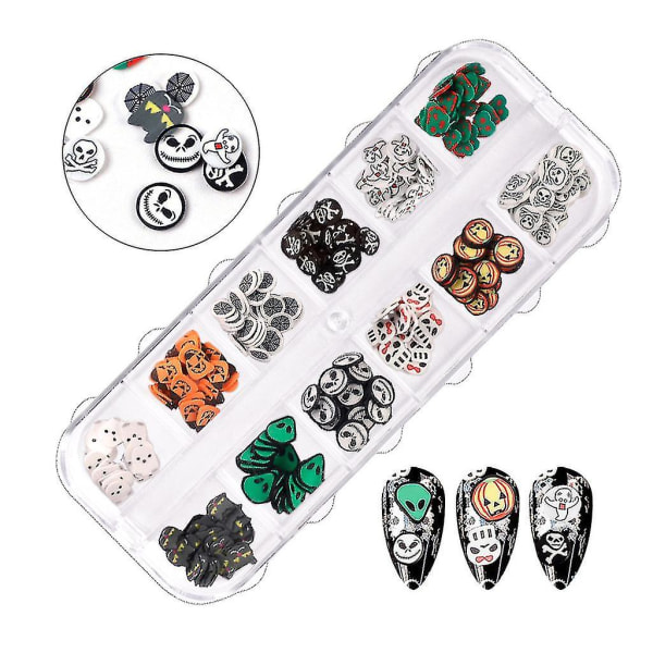 Halloween 3d Nail Skiver Polymer Clay Skiver Diy Nail Art Manicure Accessories