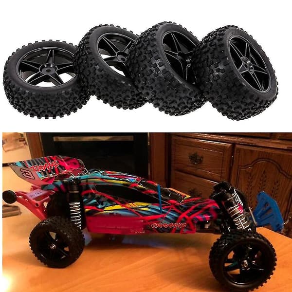 Modellbil Gummi Buggy Däck Hjul Däck För Dlt017 Bil Leksak 1/10 Kit