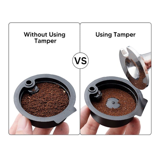 Rostfri kaffekapseltamper för Tassimo Bosch återanvändbar espressokapsel