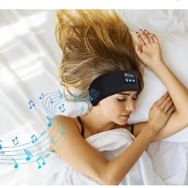 Bluetooth 5.0 -kuulokkeet, urheilullinen sanka, uniharjoittelu (musta)