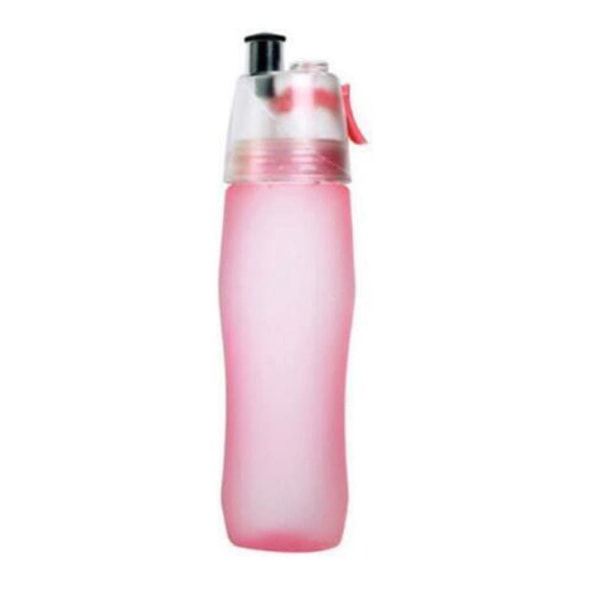 Sport Spray Vattenflaskor Plastmunstycke Tour Utomhus Vandring Cykelkoppar 740ml（Rosa）