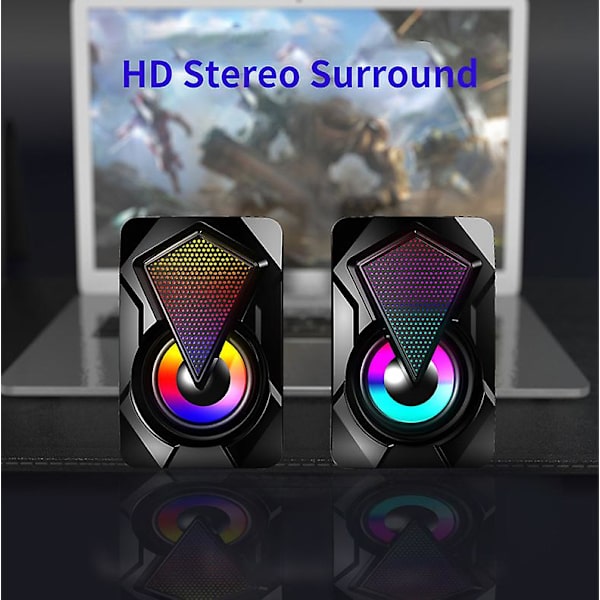 Datorhögtalare Deep Bass Sound Högtalare Usb Mini Audiohögtalare För Laptop Notebook Desktop Pc Multimedia Högtalare