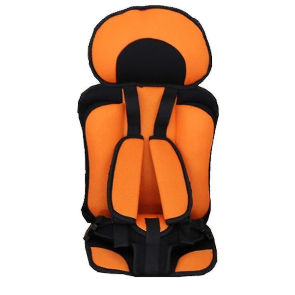 Bærbar baby-børn bilsikkerhedssæde bilstole til småbørn sædebetræksele (orange)