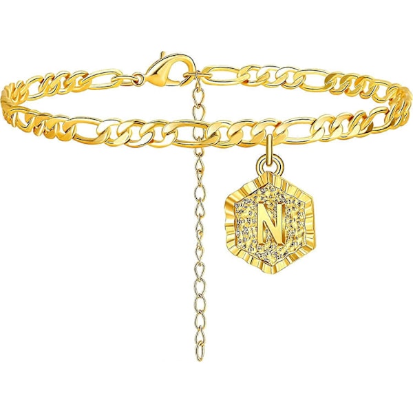 Initial Anklets för Kvinnor Silver Anklet Guld Bokstav Anklet med Initialer Guld Anklets för Kvinnor Initial Anklet Silver Anklets för Kvinnor Initial