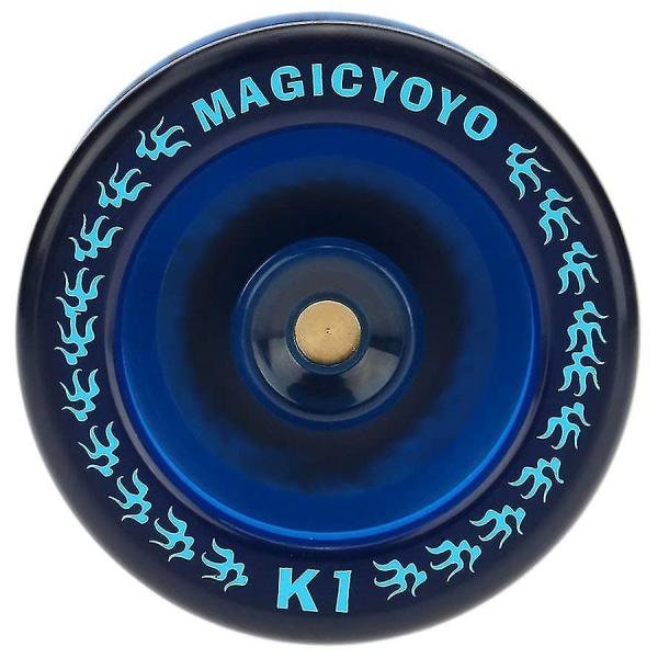 Responsiv Yoyo K1-plus med Yoyo-säck + 5 strängar och jojohandske, blå
